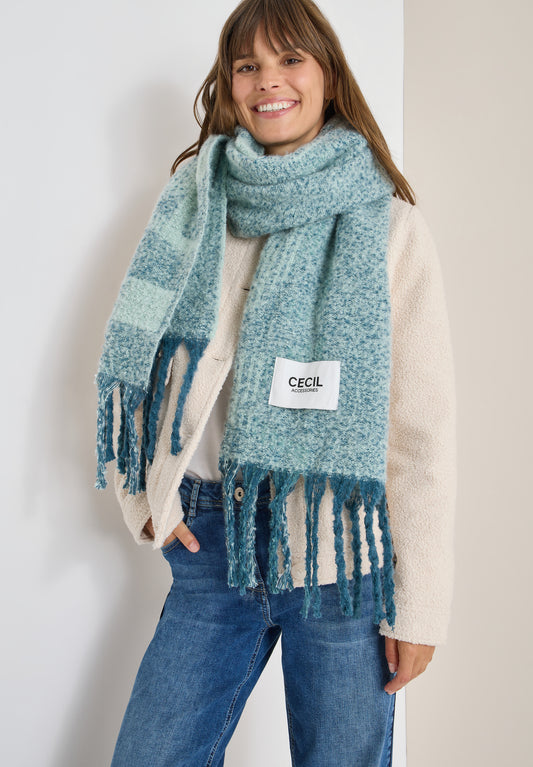 CECIL Kuscheliger Schal - Farbe: moonstone blue