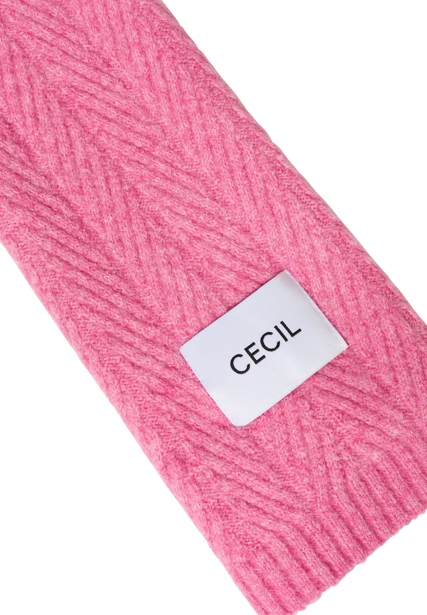 CECIL Strickschal mit Struktur - Farbe: dark blossom melange