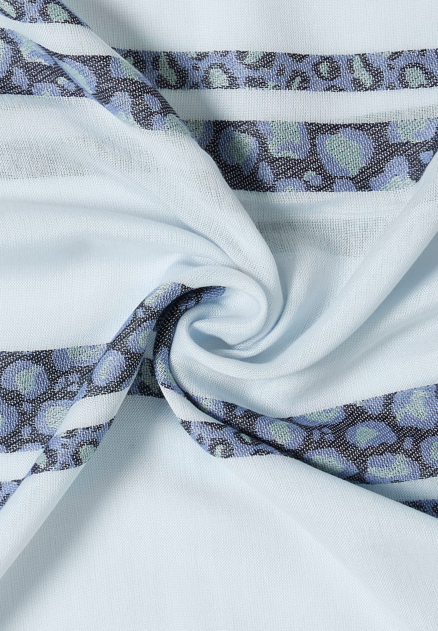 CECIL - Loop Schal mit Leo-Streifen - Farbe: watercolour blue
