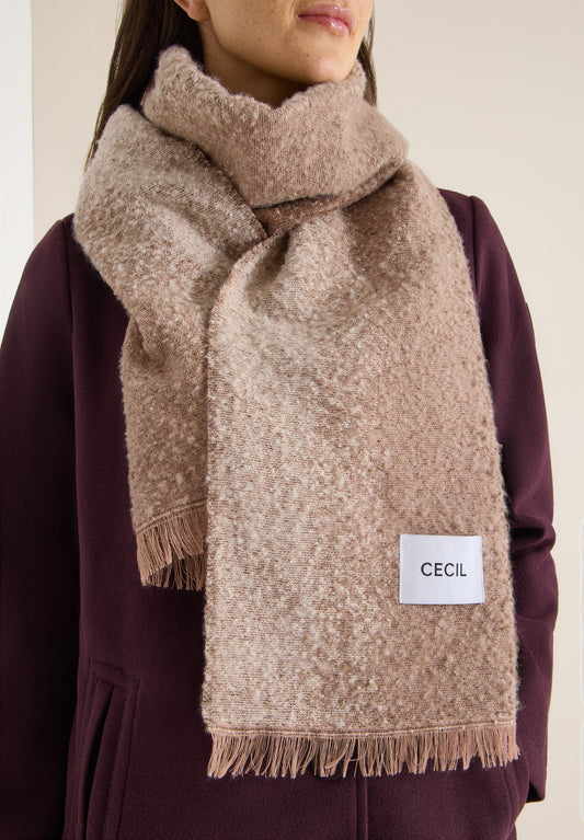 CECIL - Jacquard Schal - Farbe: urban taupe