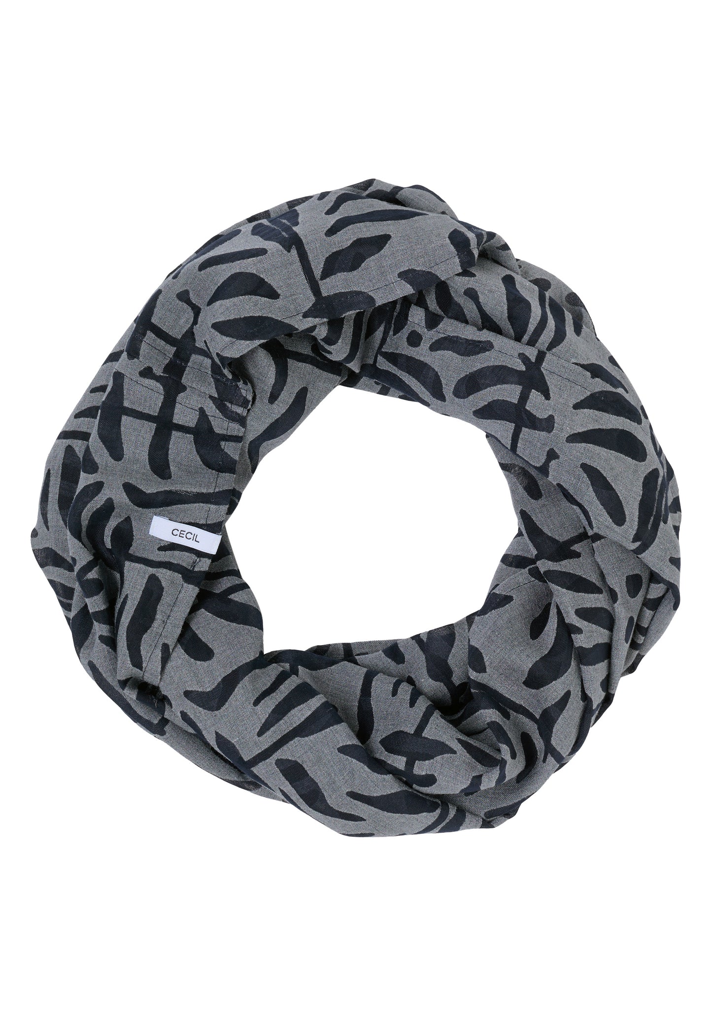 CECIL - Ausbrenner Loop Schal - Farbe: universal blue