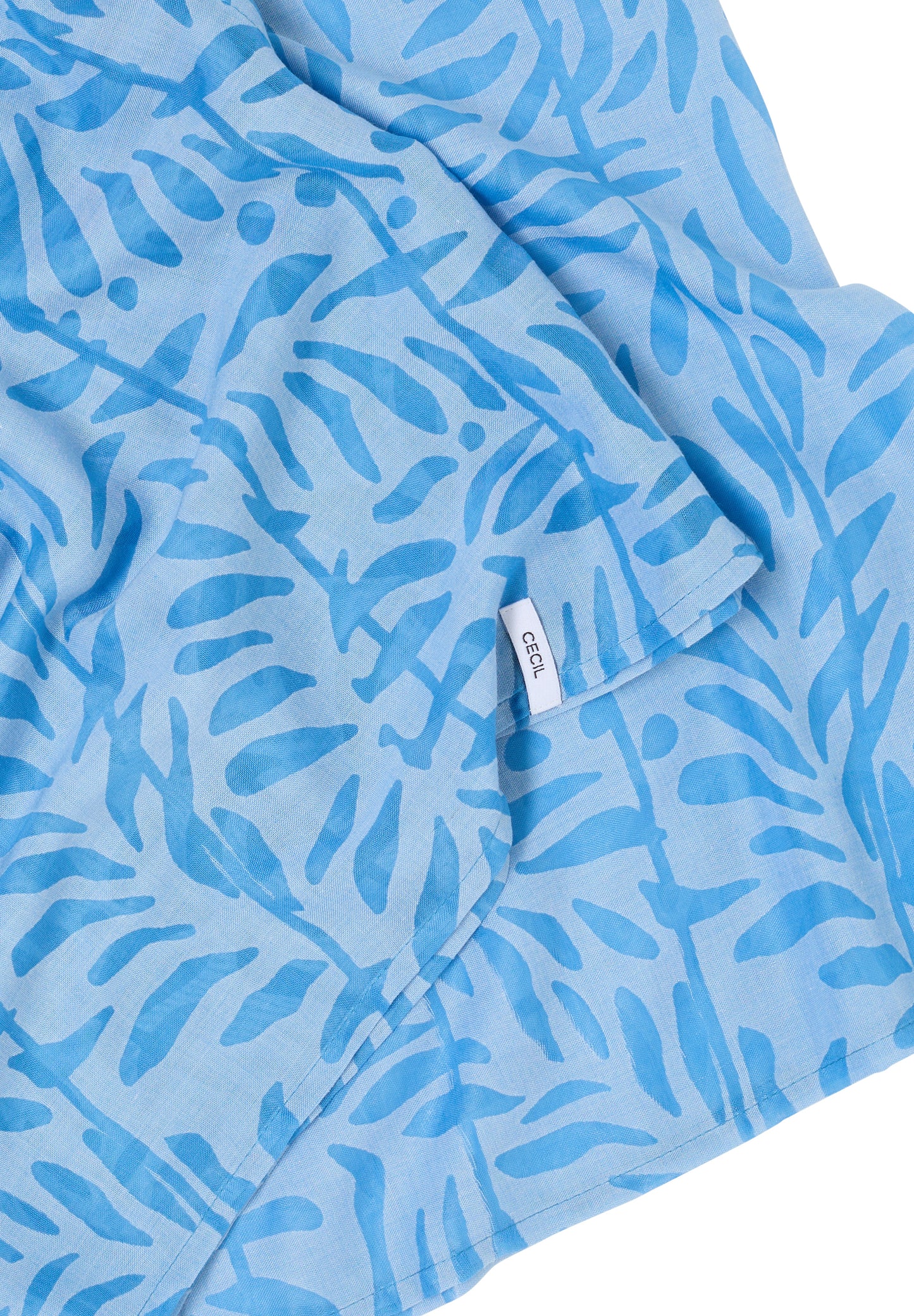 CECIL - Ausbrenner Loop Schal - Farbe: fountain blue