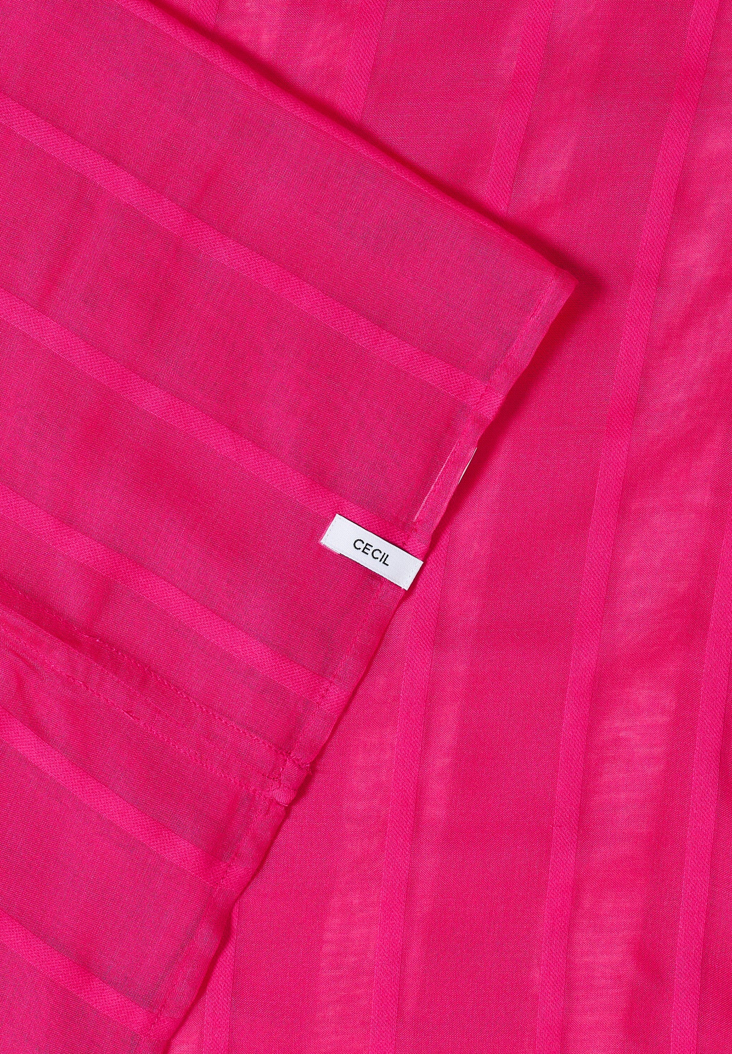 CECIL - Loop Schal mit Streifenmuster - Farbe: beetroot pink
