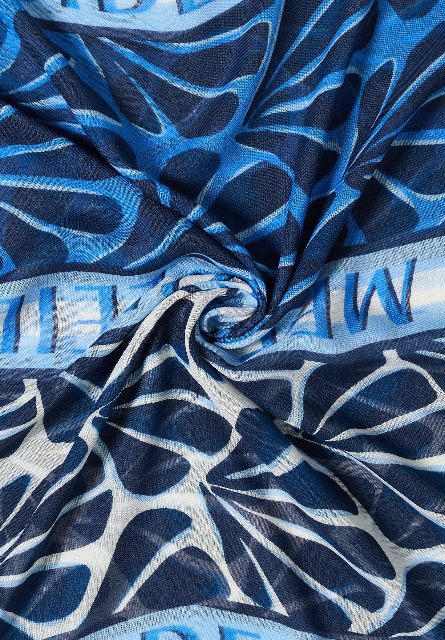 CECIL - Loop Schal mit grafischem Muster - Farbe: universal blue