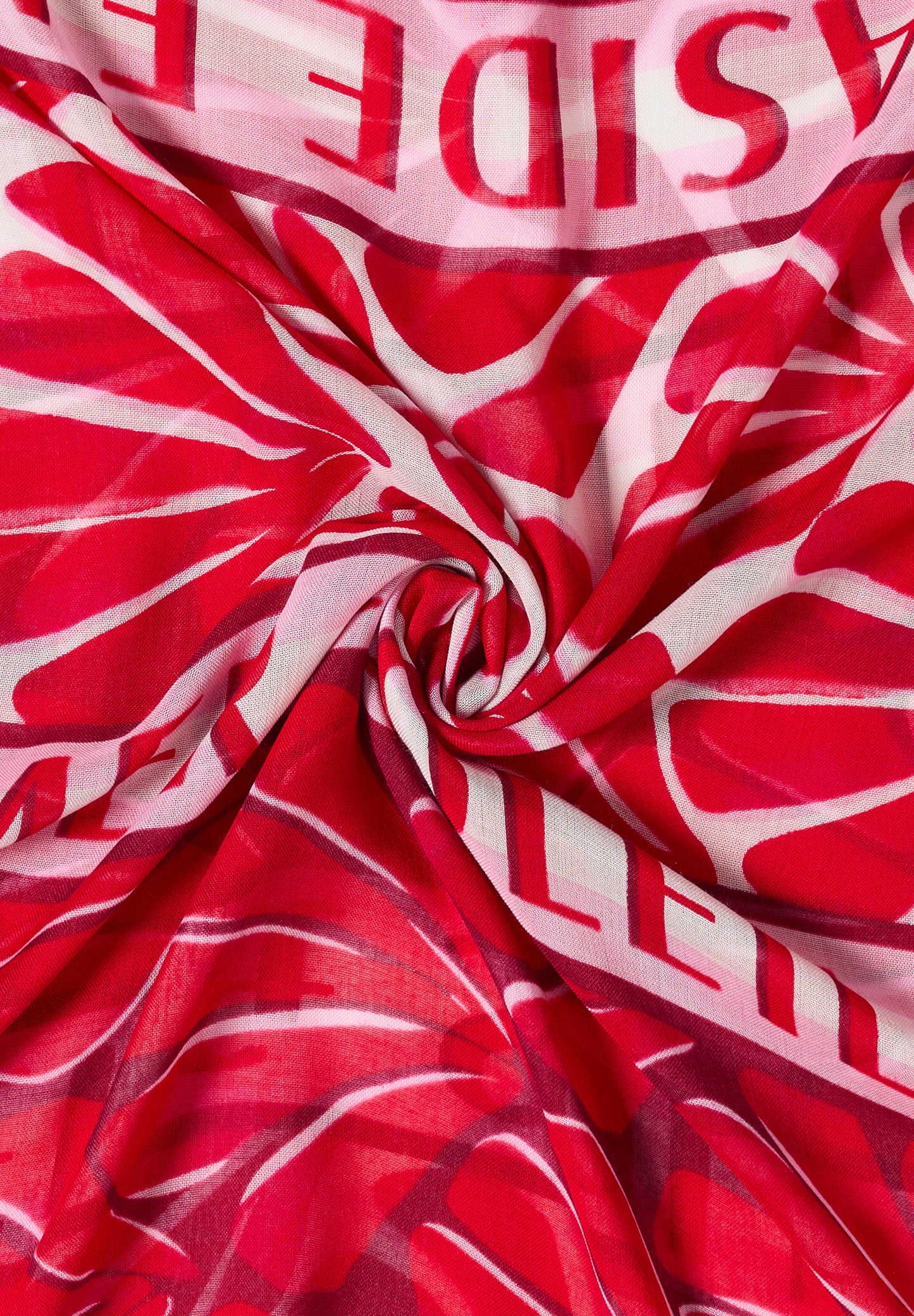 CECIL - Loop Schal mit grafischem Muster - Farbe: glazed apple red