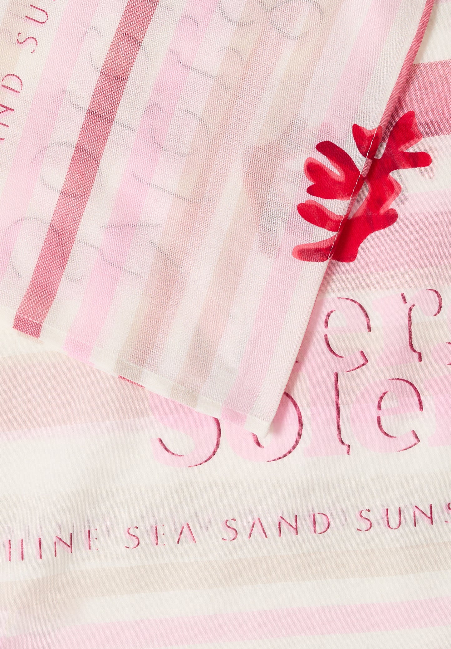 CECIL - Loop-Schal mit Streifenmuster - Farbe: vanilla white