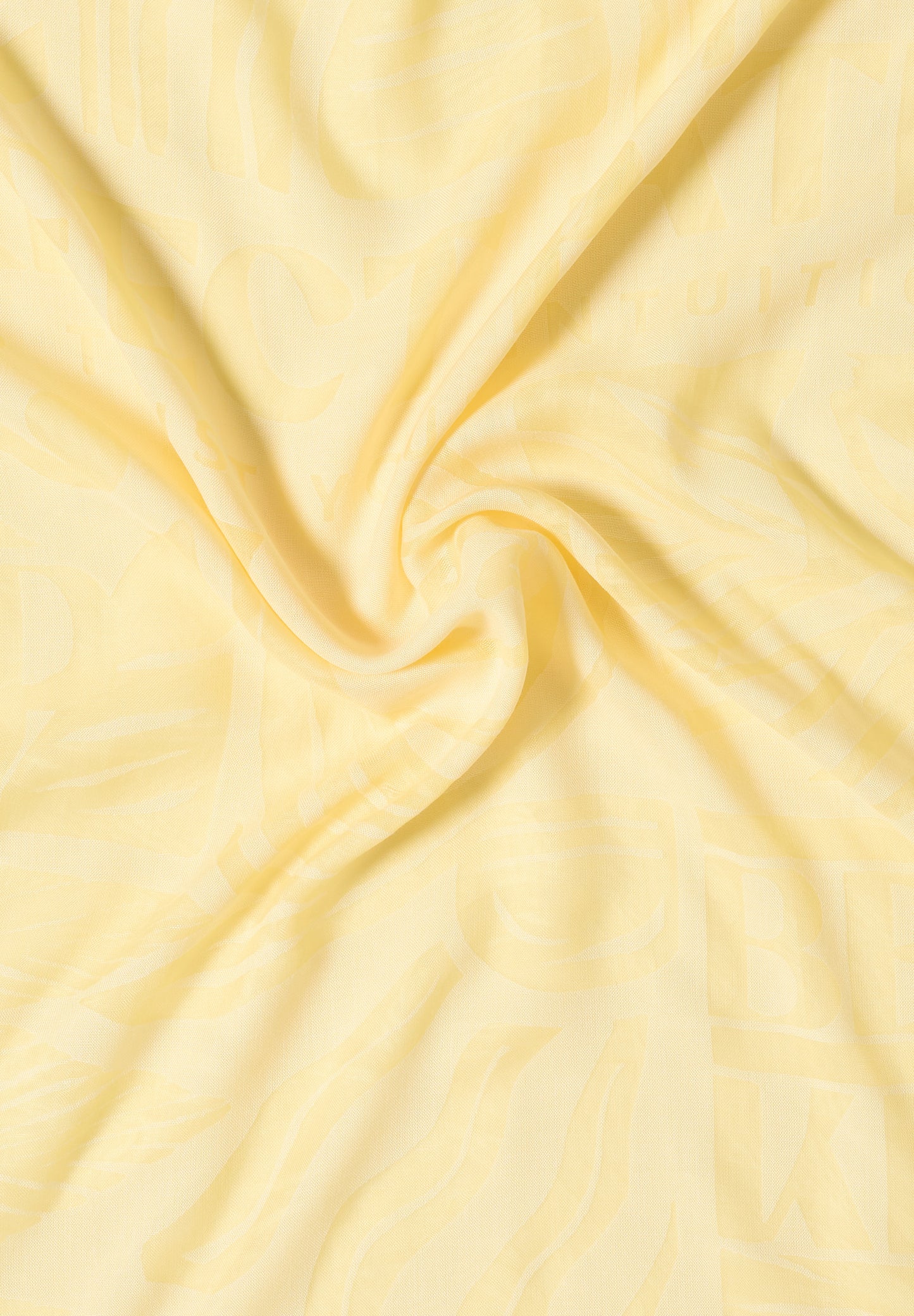 CECIL - Loop-Schal im Ausbrenner-Look - Farbe: buttermilk yellow