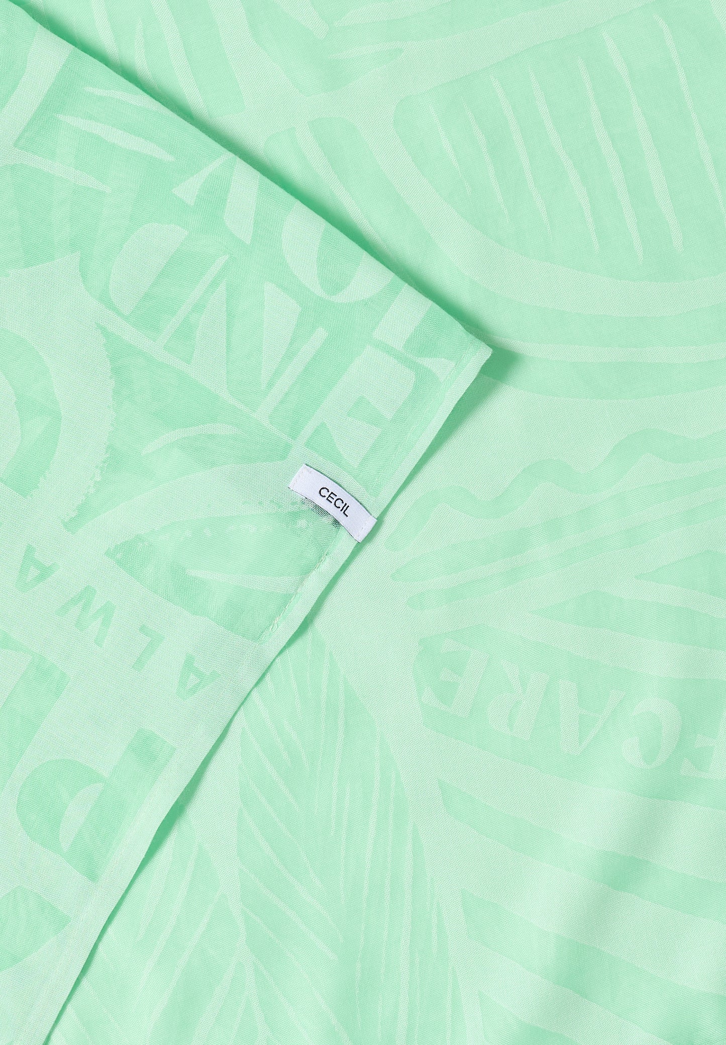 CECIL - Loop-Schal im Ausbrenner-Look - Farbe: juicy lime