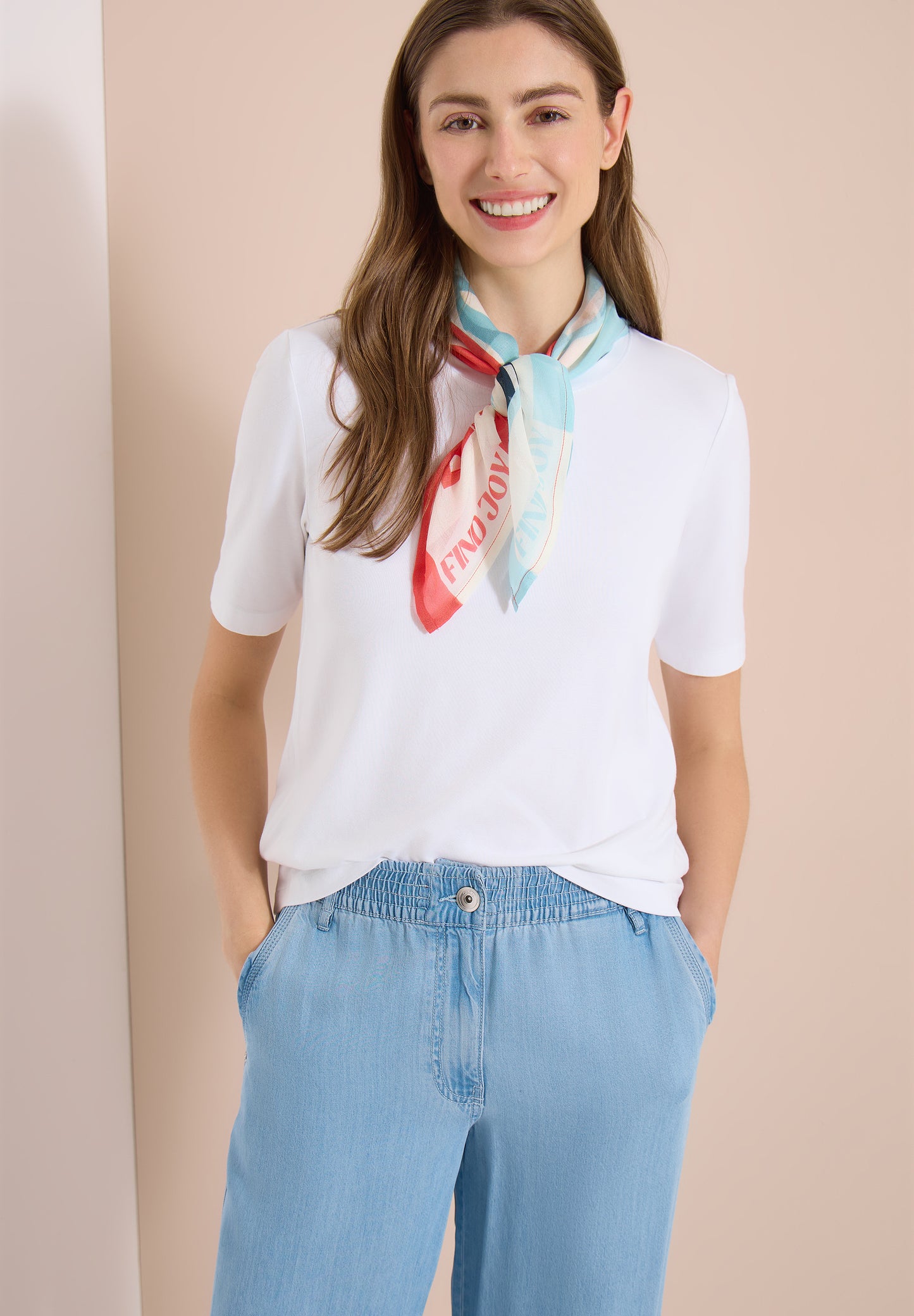 CECIL - Bandana aus Modal mit Print - Farbe: vanilla white