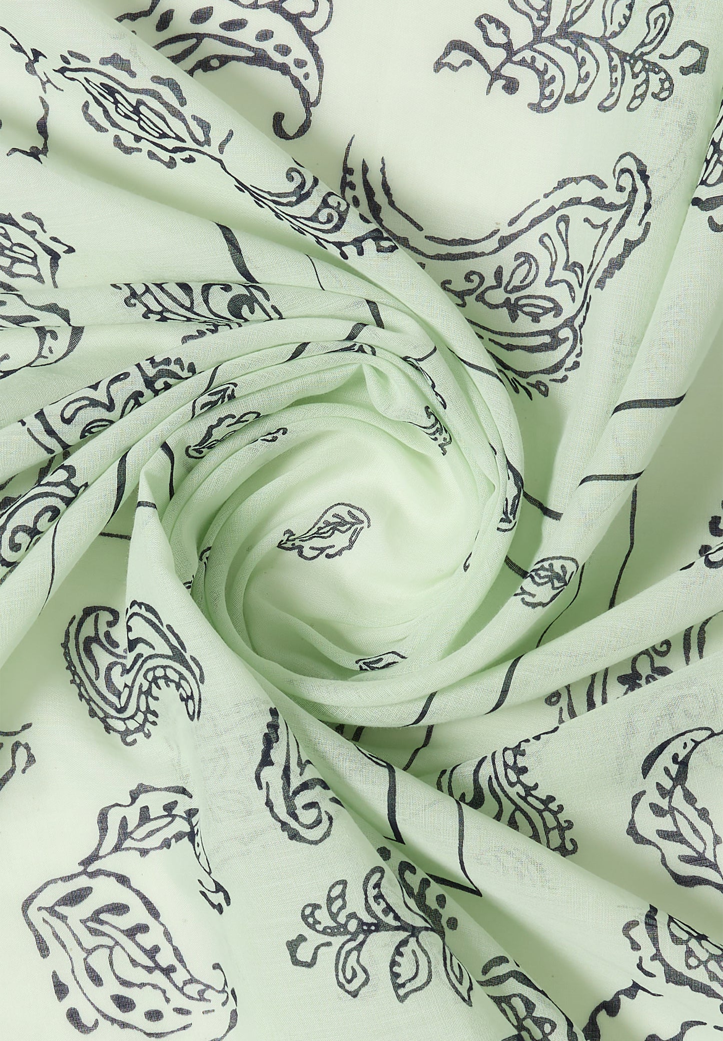 CECIL - Bandana aus Baumwolle mit Print - Farbe: raw matcha lime