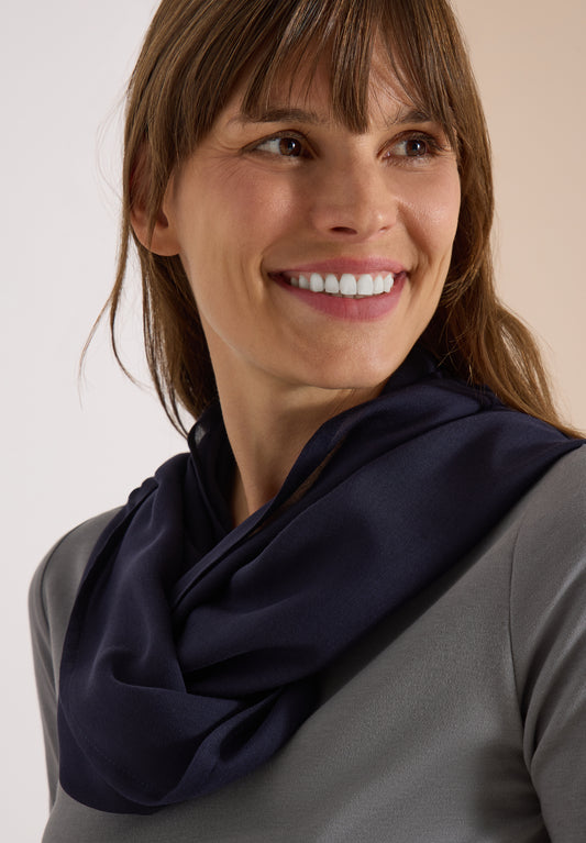 CECIL - Loop-Schal in Unifarbe - Farbe: urban dark blue