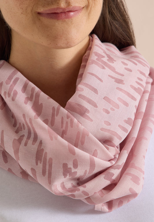 CECIL - Loop-Schal im Ausbrenner-Look - Farbe: velvet rose