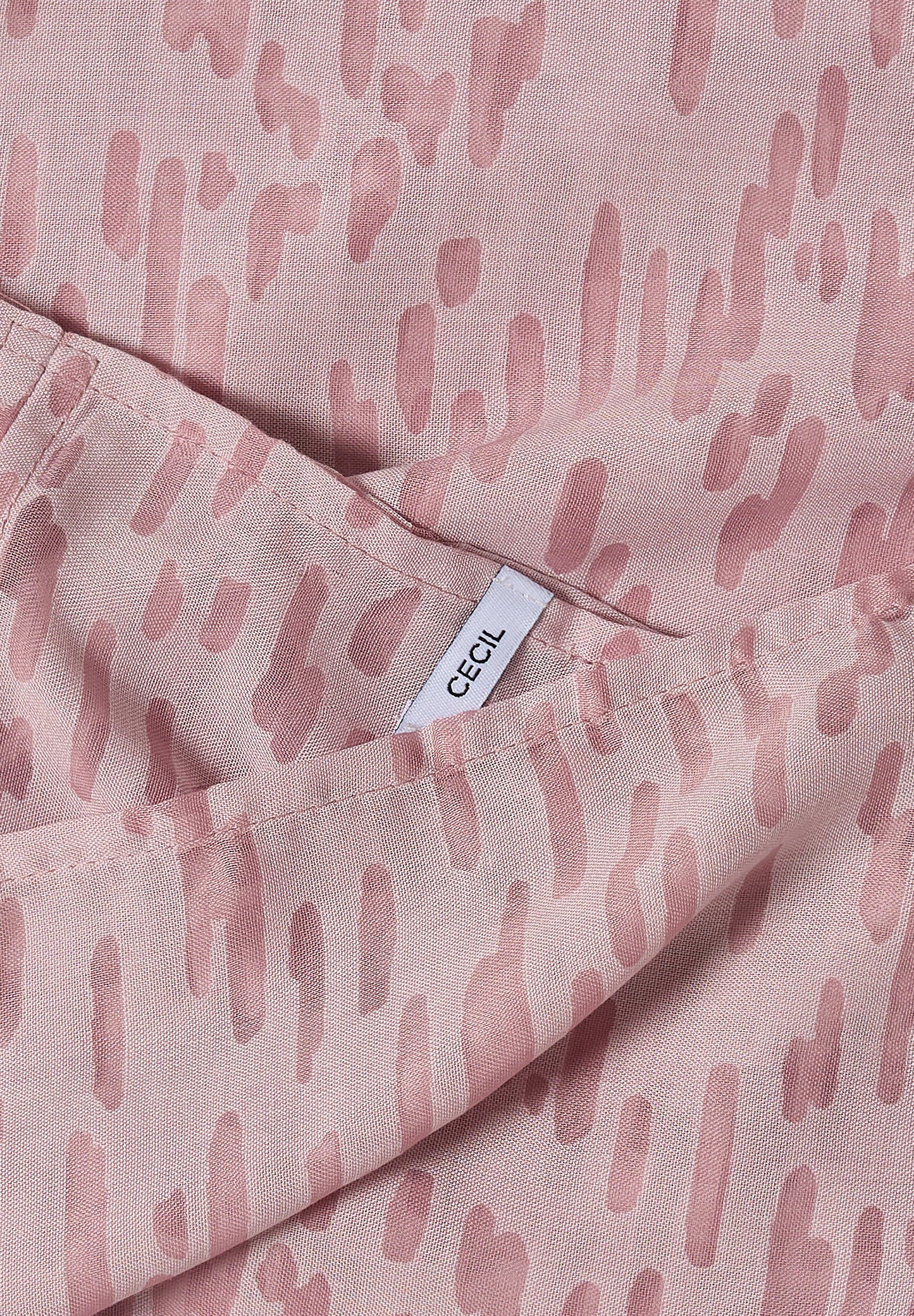 CECIL - Loop-Schal im Ausbrenner-Look - Farbe: velvet rose