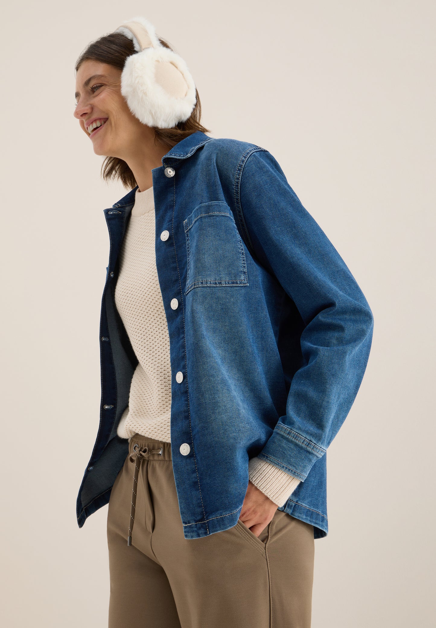 CECIL Ears Muffs - Farbe: teddy vanilla white