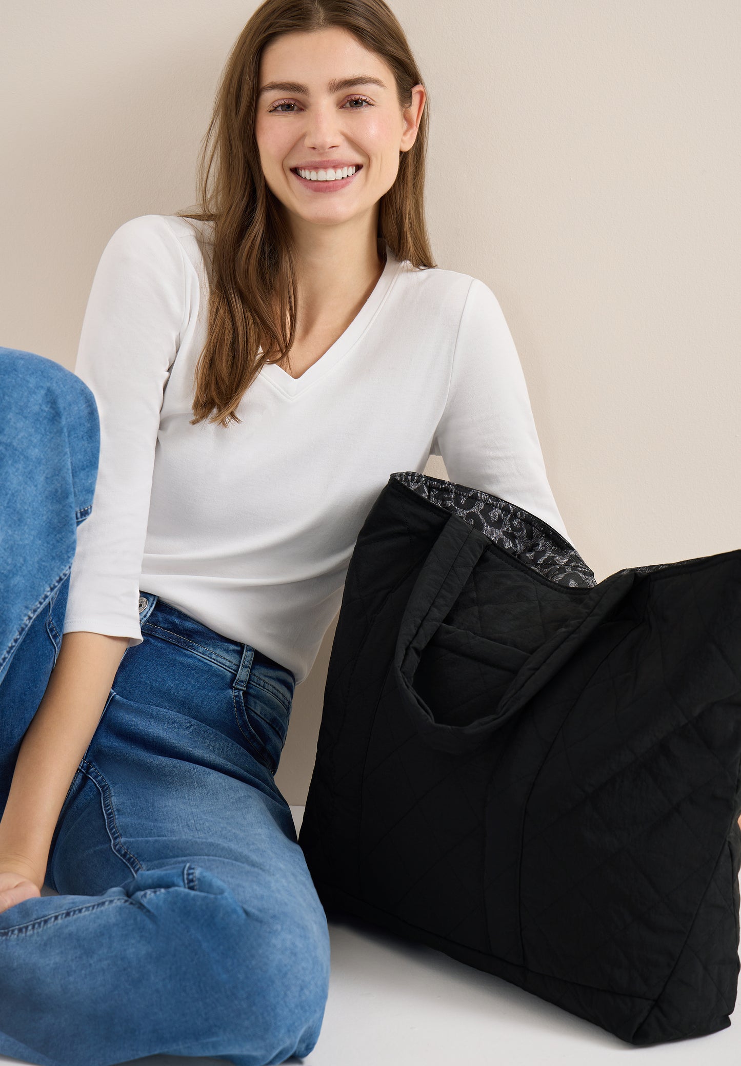 CECIL - Wendbarer Shopper - Farbe: Black