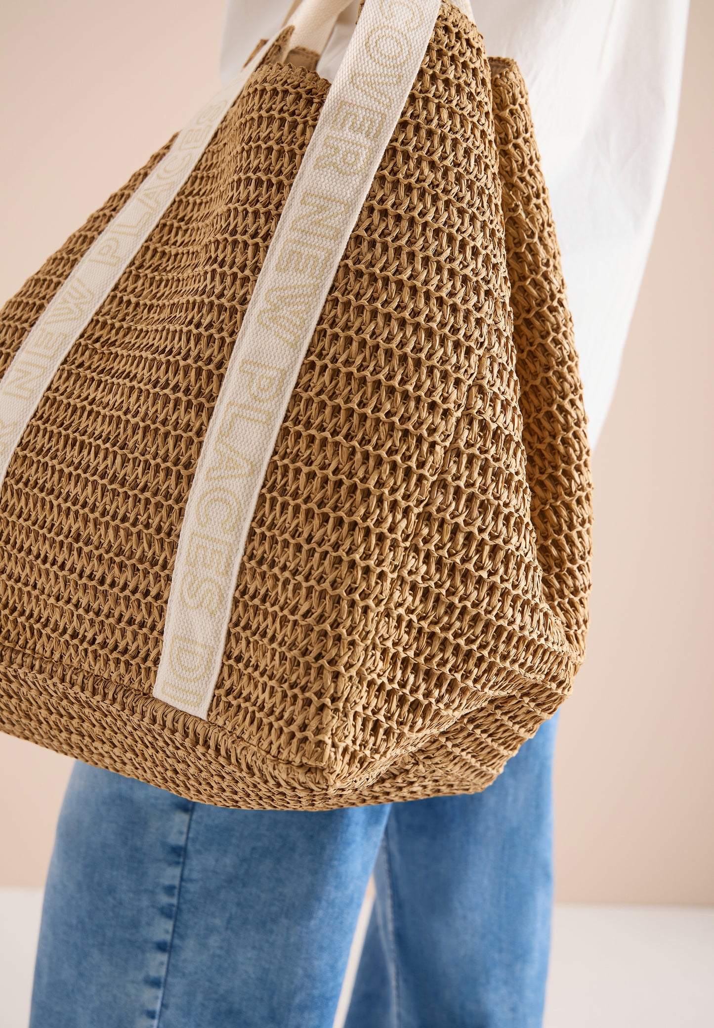CECIL - Tasche im Crochet-Look - Farbe: dark crispy camel