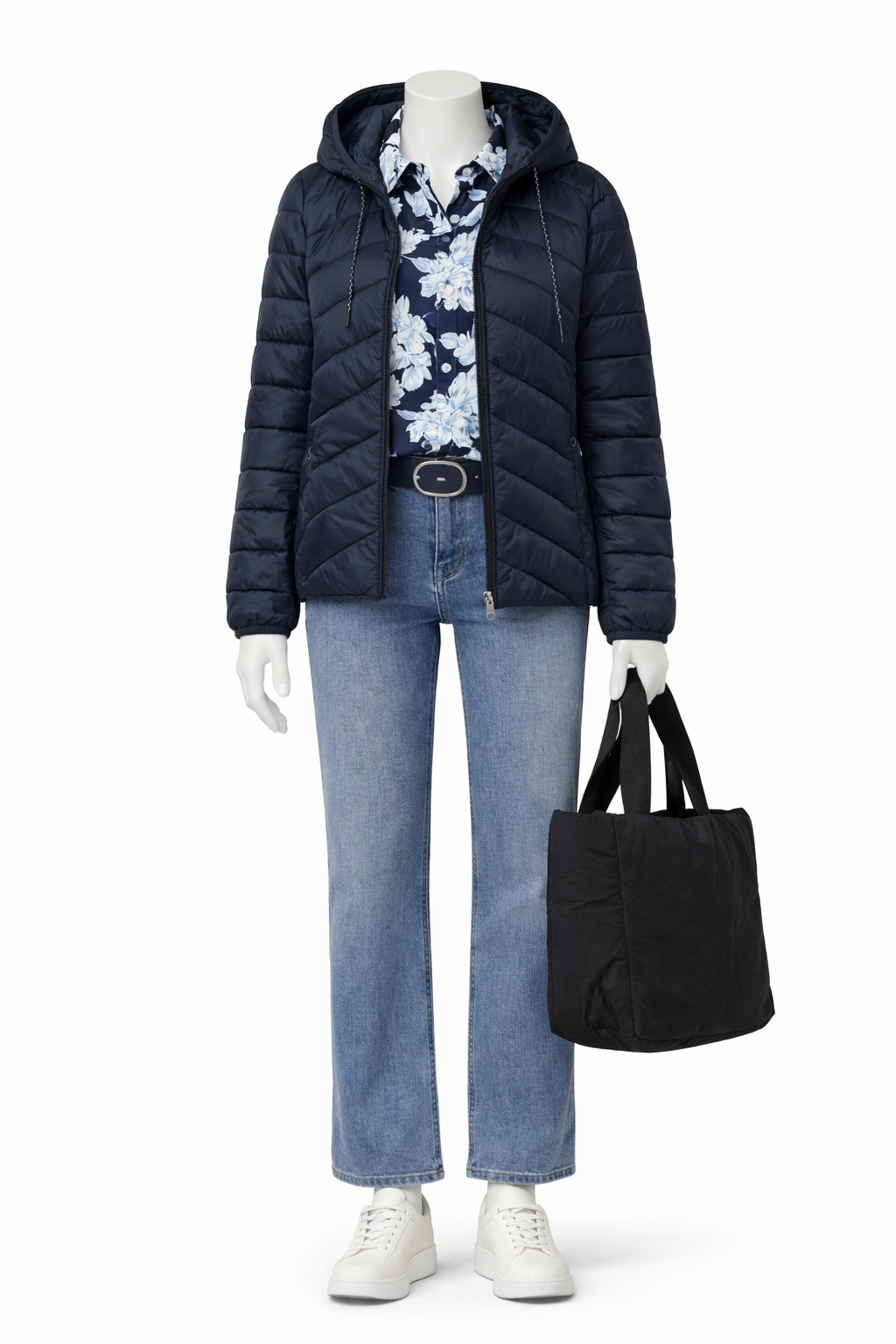 s.Oliver - Elastische Jerseybluse - Farbe: Navy