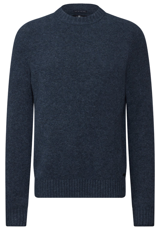 Street One MEN Softer Strickpullover - Farbe: dark blue melange