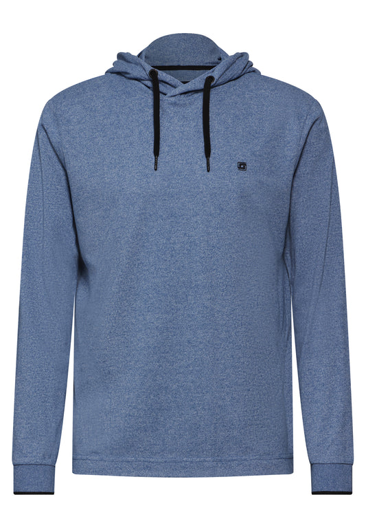 Street One MEN Pique-Kapuzenshirt - Farbe: casual blue