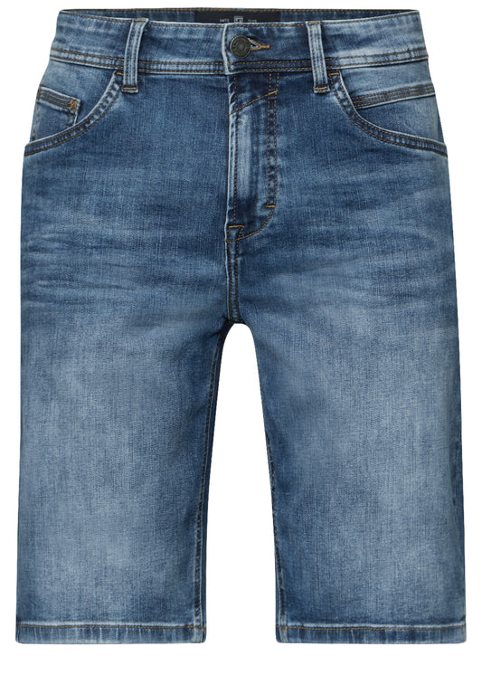 Street One MEN Stretch Jeansshorts - Farbe: indigo blue wash