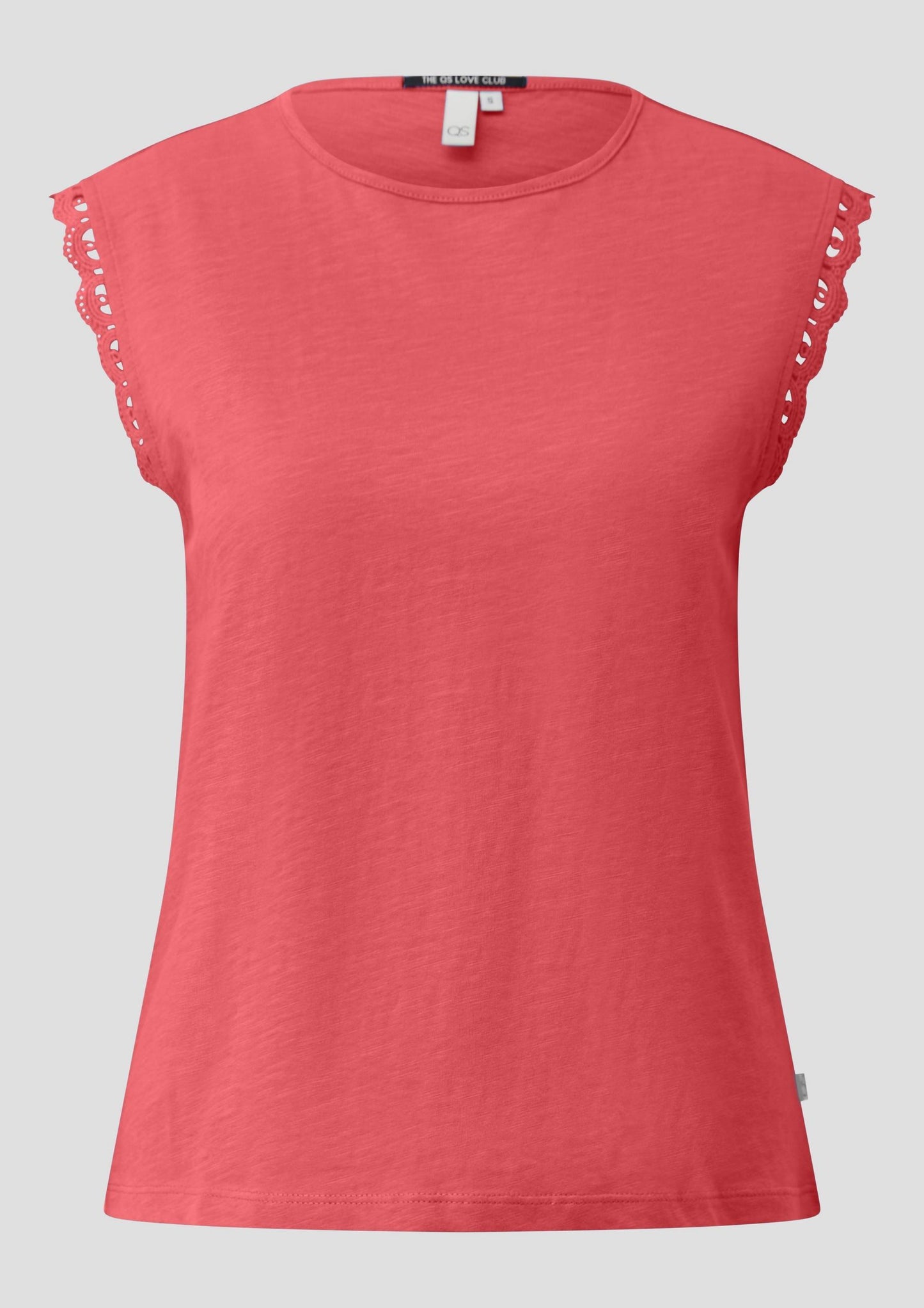 QS - Flammgarntop mit Spitze - Farbe: Rot