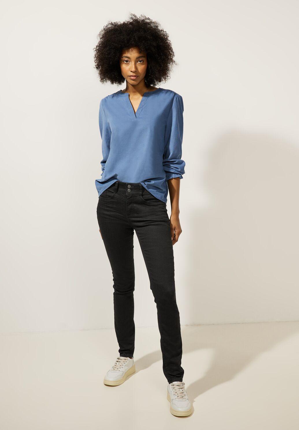 Street One - Slim Fit Damen Jeans Style YORK schwarz A376539-15111