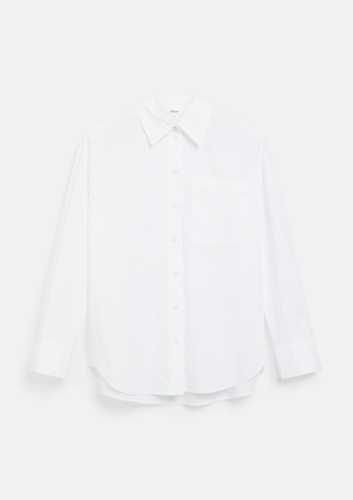 s.Oliver - Poplin-Bluse mit Brusttasche - Farbe: Weiss