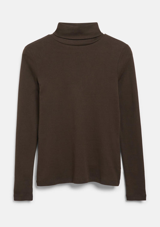 s.Oliver - Rollkragen-Shirt im Slim Fit - Farbe: Dunkelbraun