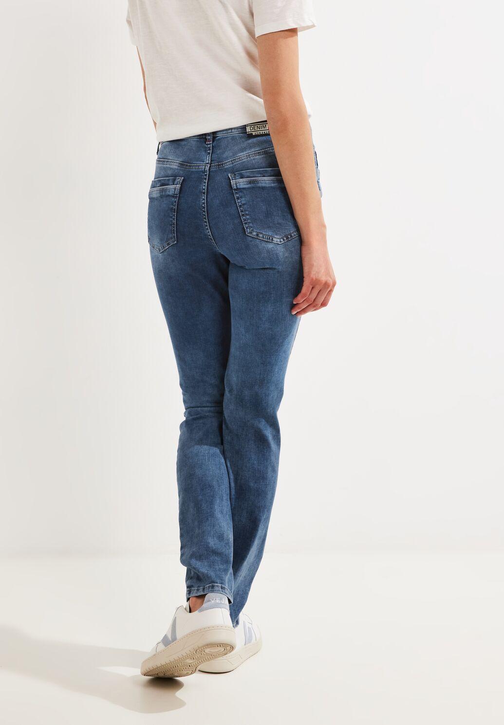 CECIL - Slim Fit Jeans Hose im Style Toronto B376494-10284