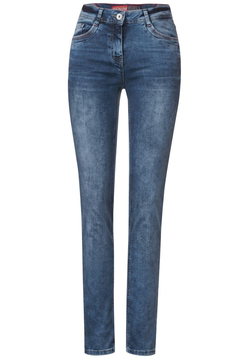 CECIL - Slim Fit Jeans Hose im Style Toronto B376494-10284