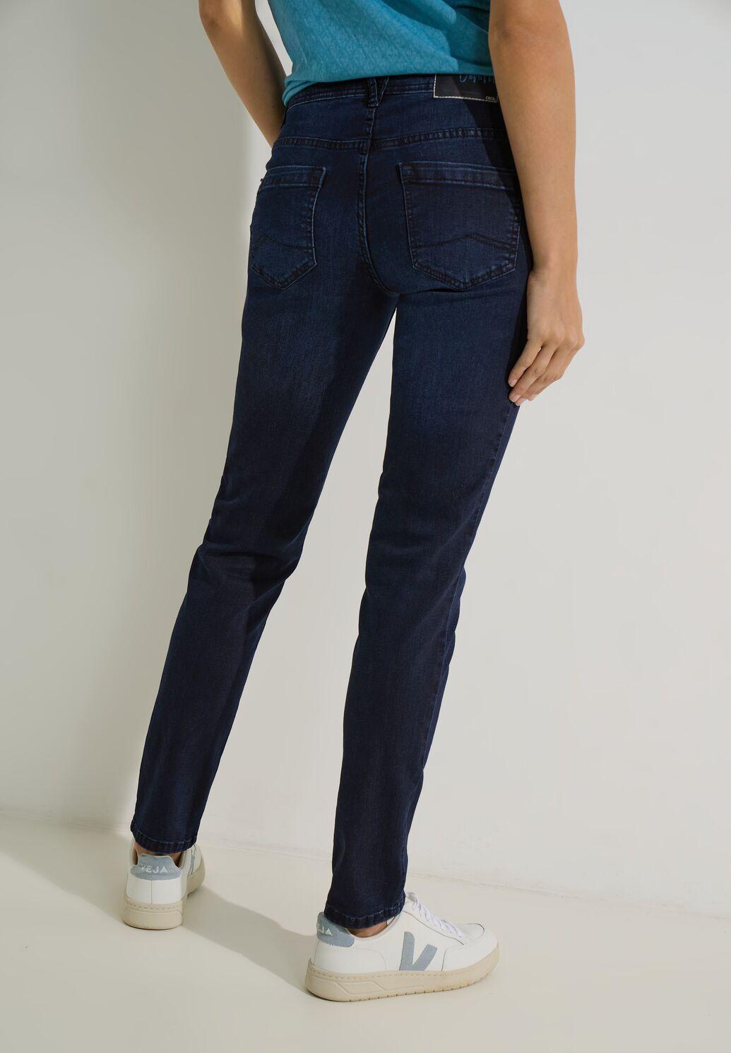 ✓ CECIL - Jeans Hose im Style SCARLETT dunkelblau B376508-13555
