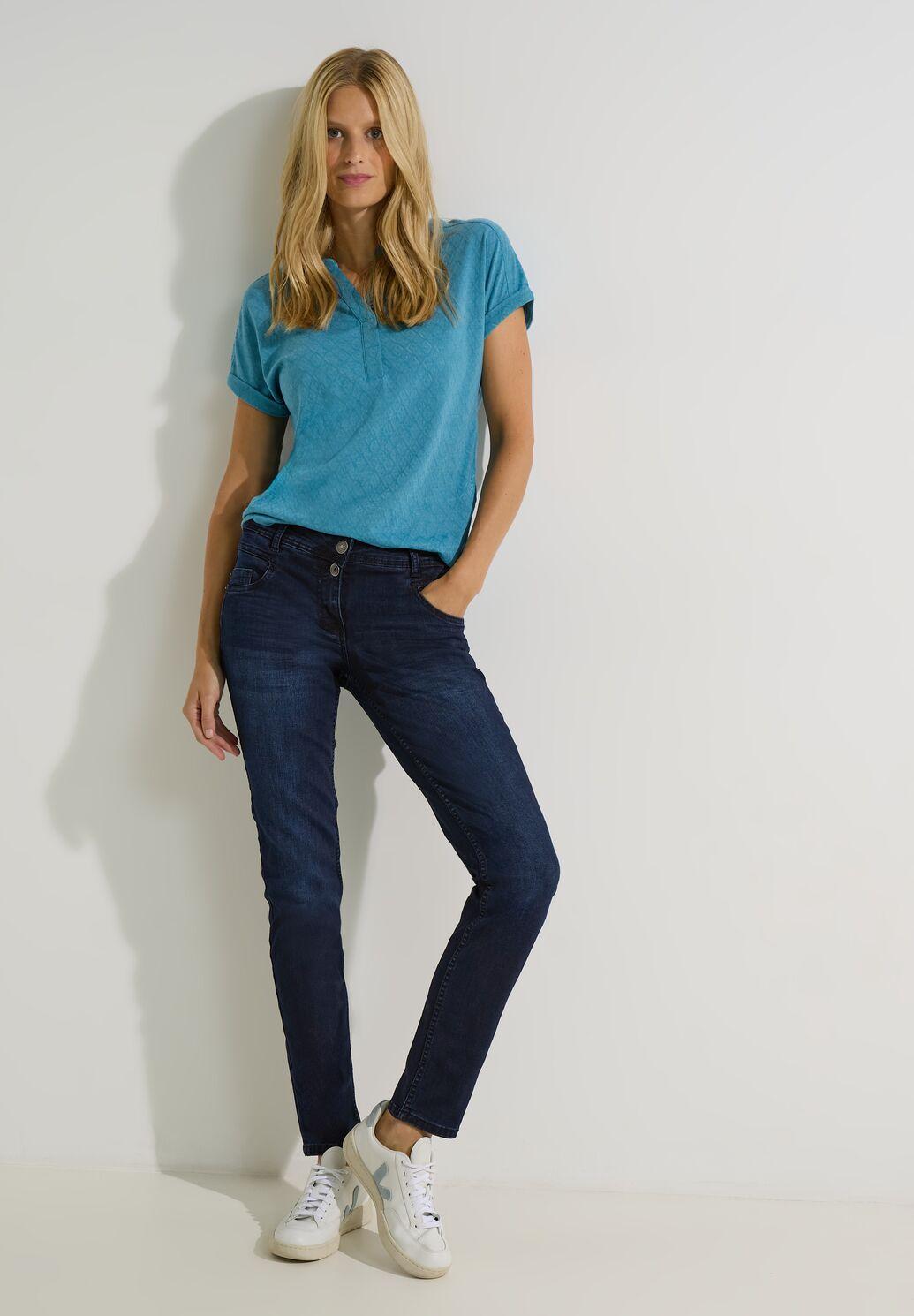 ✓ CECIL - Jeans Hose im Style SCARLETT dunkelblau B376508-13555