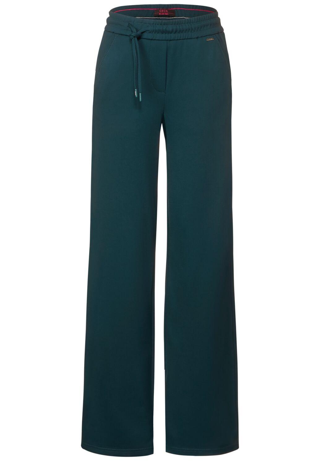 CECIL - Jersey Loose Fit Hose Style Nele grün B376687-14926