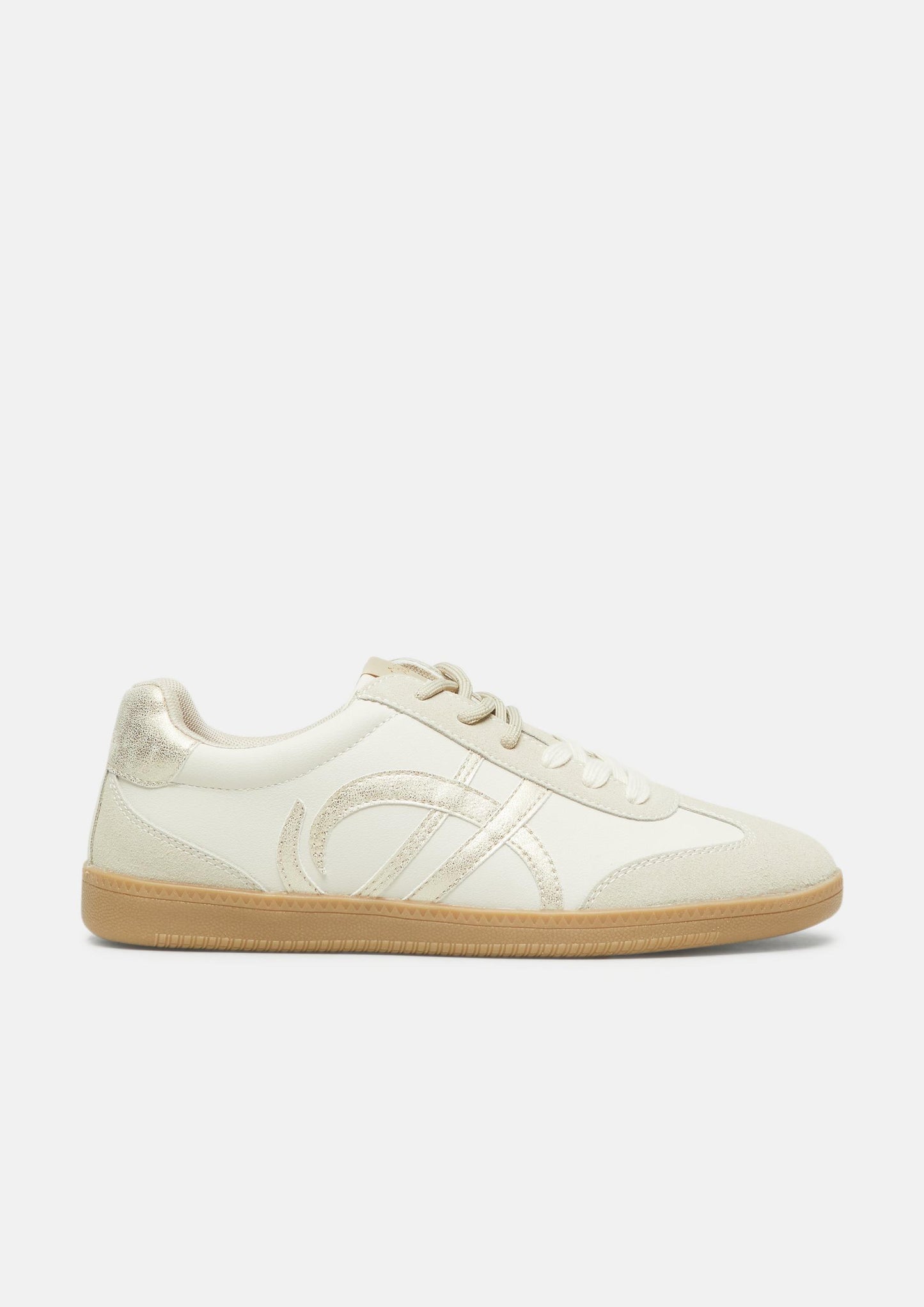 s.Oliver - Sneaker mit Logo-Detail - Farbe: Beige