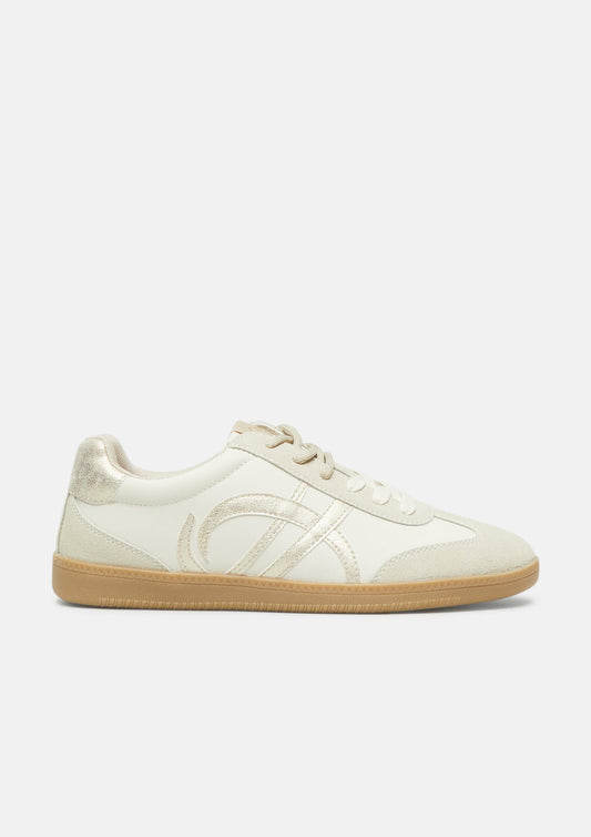 s.Oliver - Sneaker mit Logo-Detail - Farbe: Beige