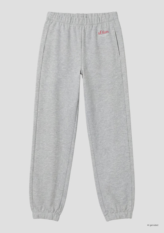 s.Oliver - Jogpants mit Logo - Farbe: Grau Meliert