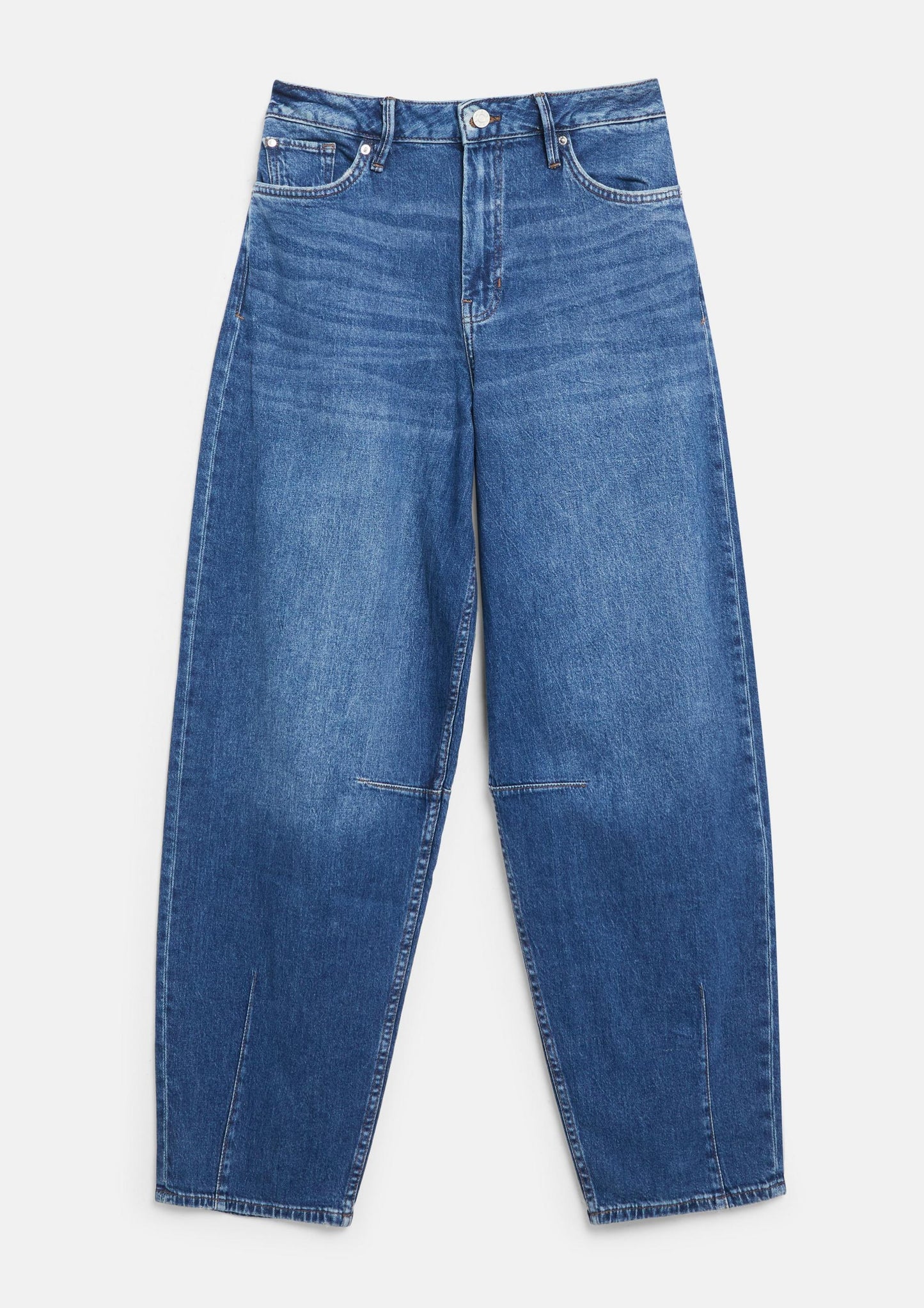 s.Oliver - Ankle-Jeans / Regular Fit / High Rise / Barrel Leg - Farbe: Dunkelblau