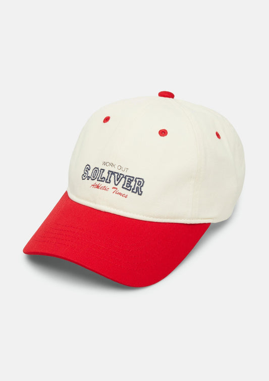 s.Oliver - Cap mit Logo-Detail - Farbe: Creme