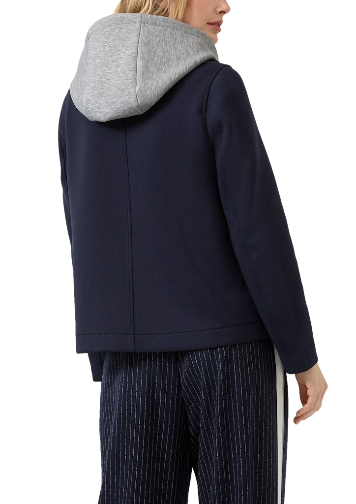 s.Oliver - Caban-Jacke aus Scuba mit herausnehmbarem Einsatz - Farbe: Navy