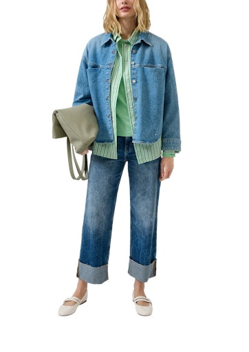 s.Oliver - Shopper Tasche mit Magnetverschluss - Farbe: Oliv grün