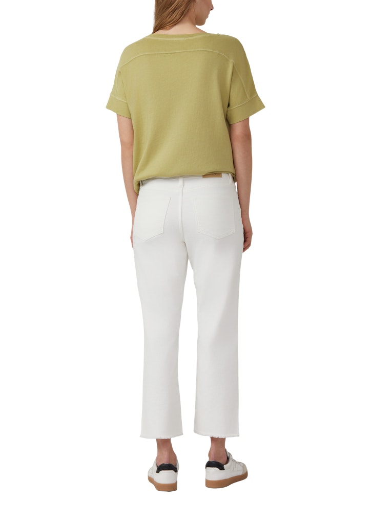 s.Oliver - Cropped Jeans Karolin / Regular Fit / Mid Rise / Straight Leg - Farbe: Weiss