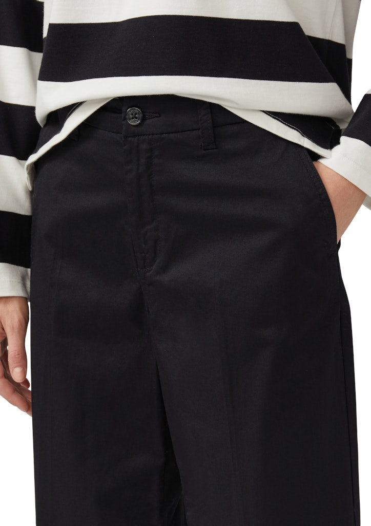 s.Oliver - High Rise-Culotte mit Umschlag - Farbe: Schwarz
