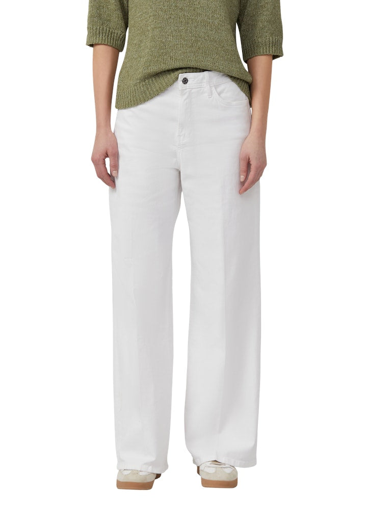 s.Oliver - Jeans Suri / Regular Fit / High Rise / Wide Leg - Farbe: Weiss