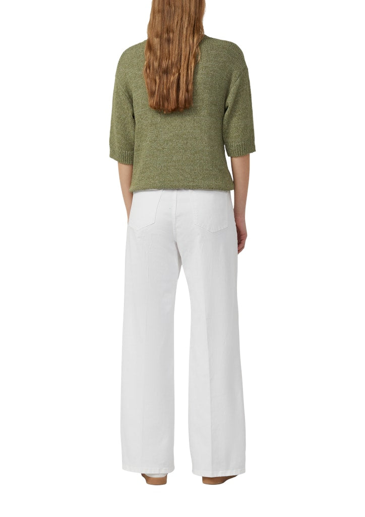 s.Oliver - Jeans Suri / Regular Fit / High Rise / Wide Leg - Farbe: Weiss