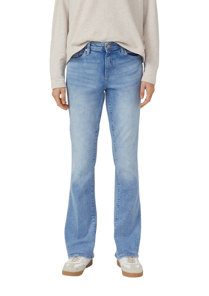 s.Oliver - Jeans Beverly / Slim Fit / Mid Rise / Bootcut Leg - Farbe: Blau