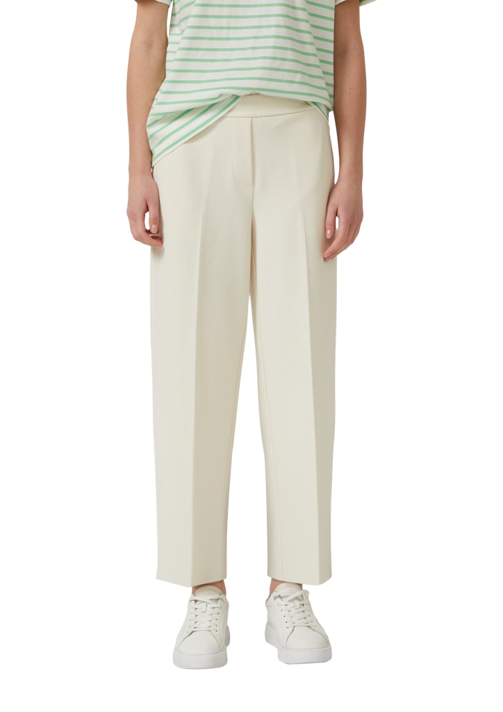 s.Oliver - Strukturierte Culotte mit Elastikbund - Farbe: Helles Beige
