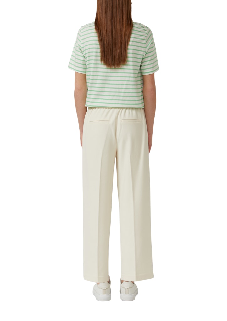 s.Oliver - Strukturierte Culotte mit Elastikbund - Farbe: Helles Beige