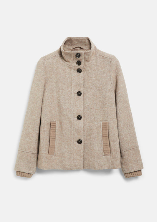 s.Oliver - Wollmix-Jacke im Slim Fit - Farbe: Beige beige