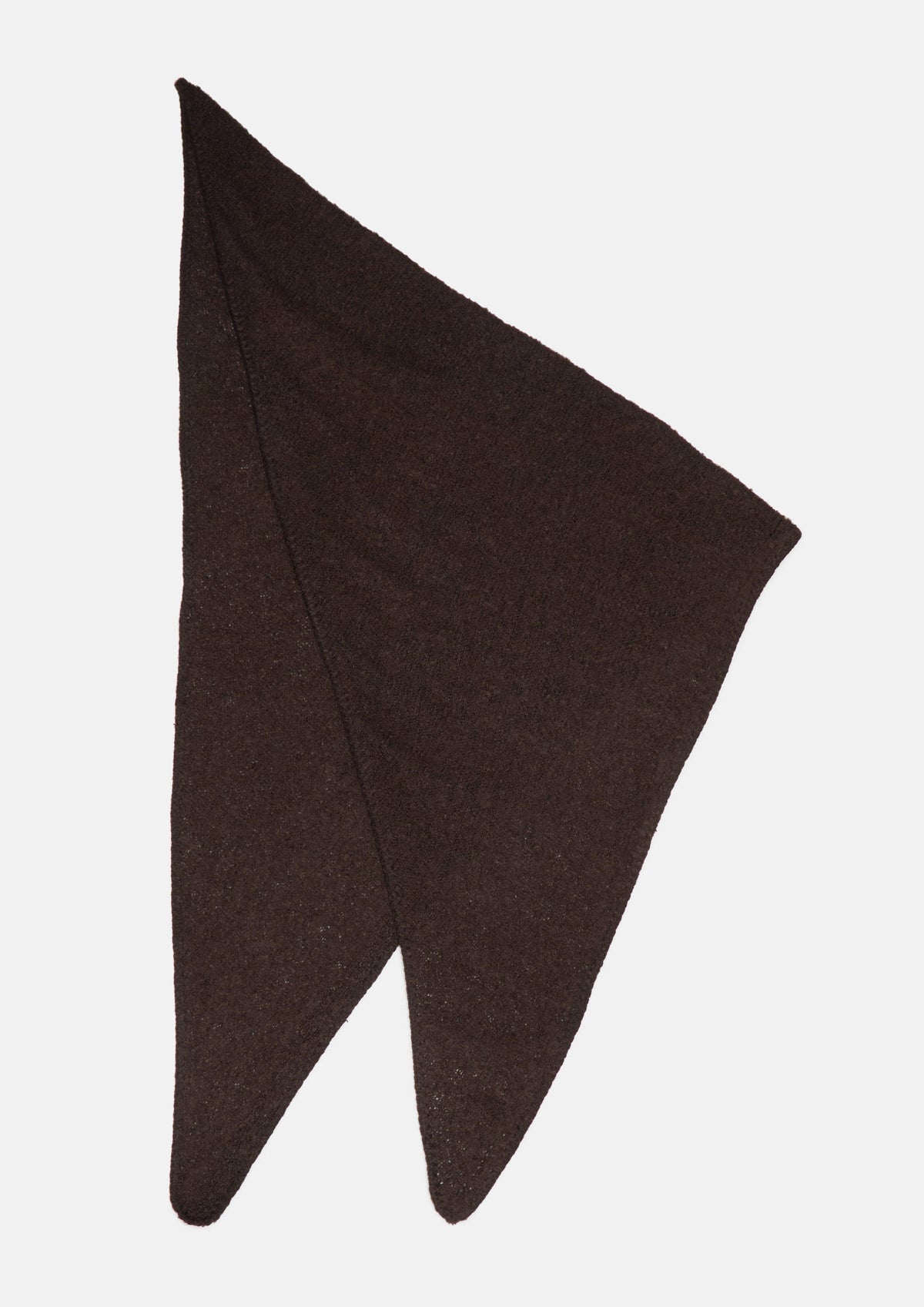 s.Oliver - Dreieckstuch aus kuscheliger Bouclé-Strickware - Farbe: Braun braun