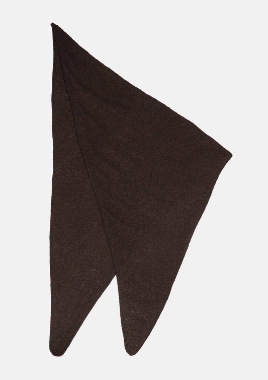 s.Oliver - Dreieckstuch aus kuscheliger Bouclé-Strickware - Farbe: Braun braun